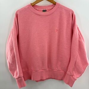 Sweaty Betty Essentials Crewneck Sweatshirt Boxy Soft Pink Size Large